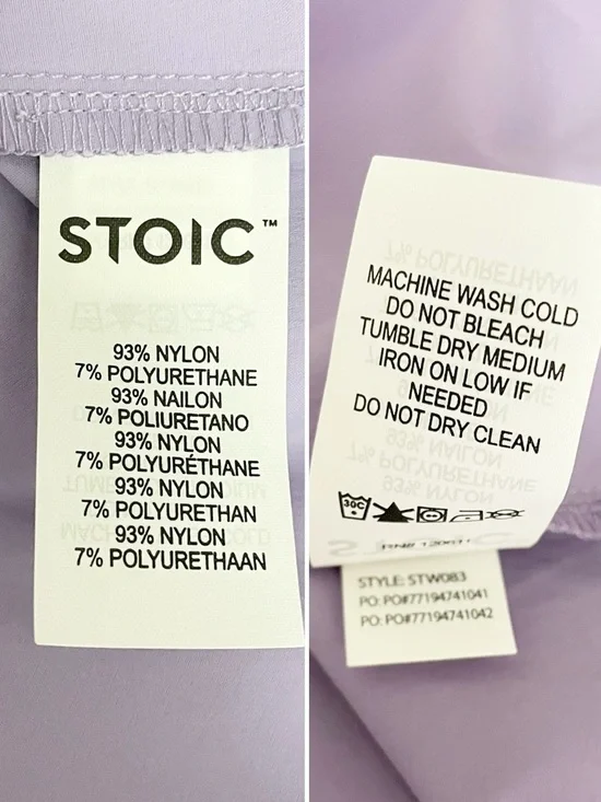 NWT Stoic Desert Dress Sz Small Chalk Violet Athletic Mesh Quick Dry Cinch Waist - Picture 12 of 13